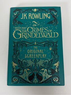 The Crimes of Grindelwald Green Hardcover Screenplay